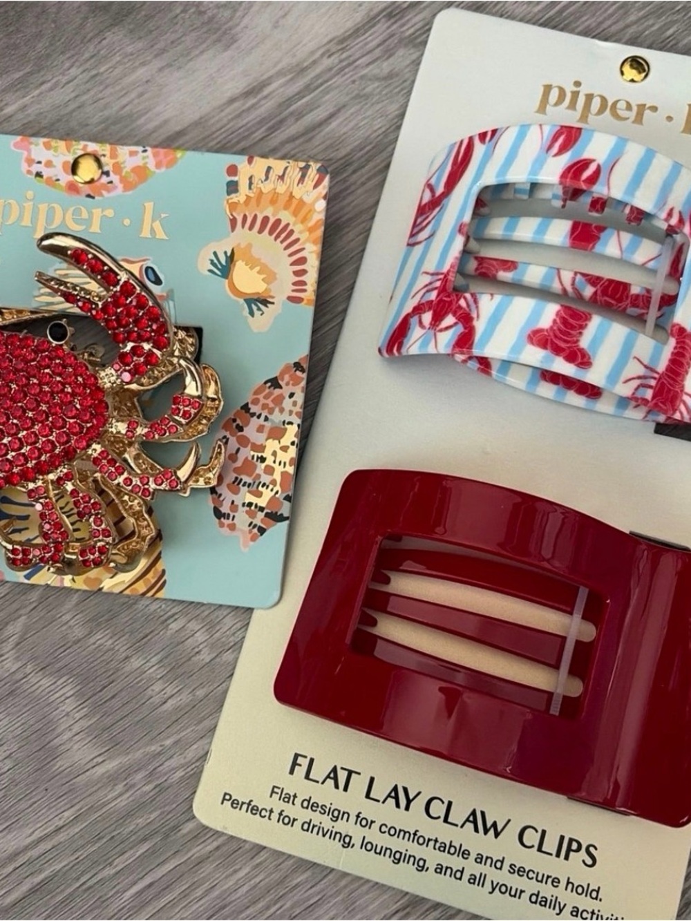Piper K Set of Beach Themed Hair Accessories